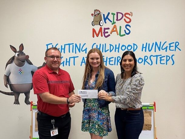 Donation of $2,000 & 500 Lunches for Kids' Meals Inc.